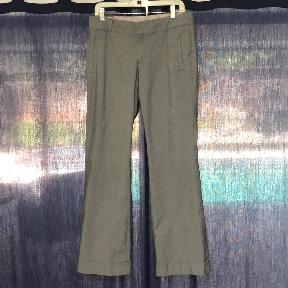 Grey pinstriped “Martin Fit” dress pants